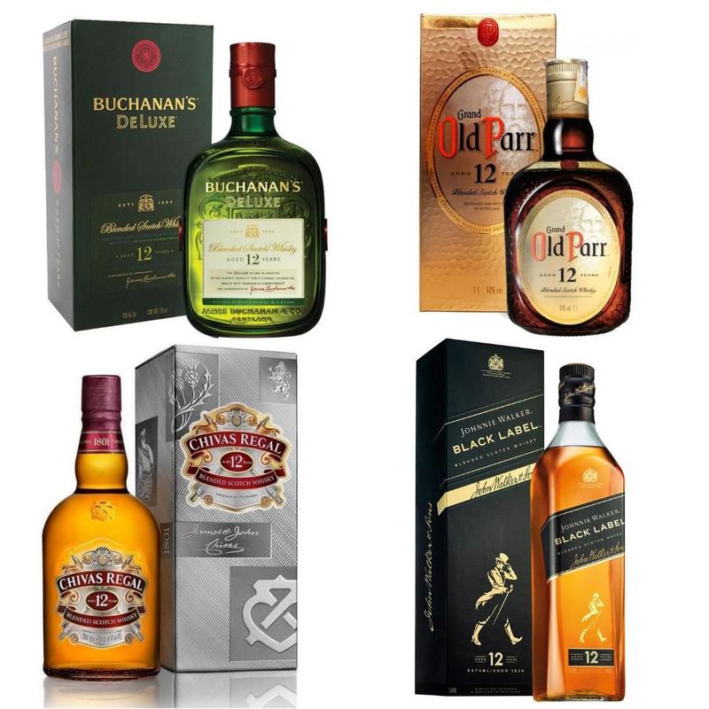 ウイスキーセット Old Parr, Chivas Regal Lote de Whisky. Grand Old Parr. Chivas Regal. En